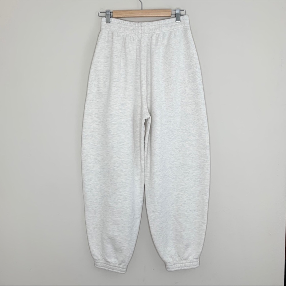 NEW Agolde Balloon Sweatpants Oatmeal Heather - Picture 11 of 15